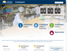 Tablet Screenshot of foodsafe.ca
